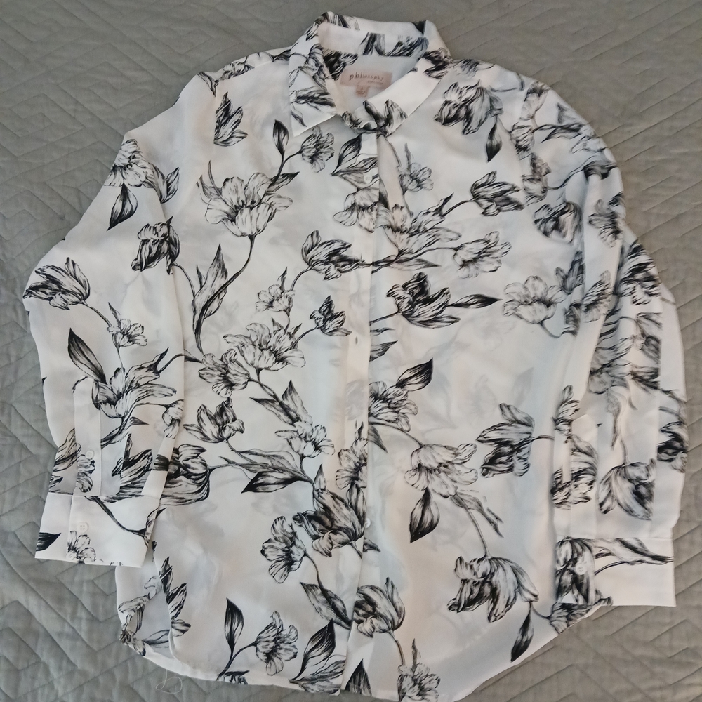 Philosophy Blouse Sz L EUC